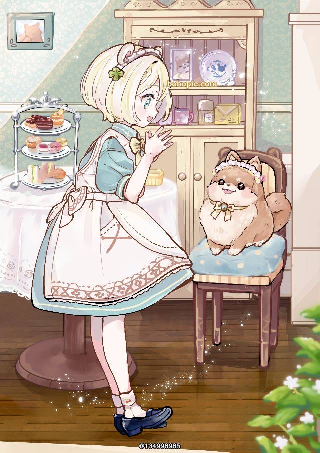 女孩子, 原创, 原创, 连衫围裙, 童话