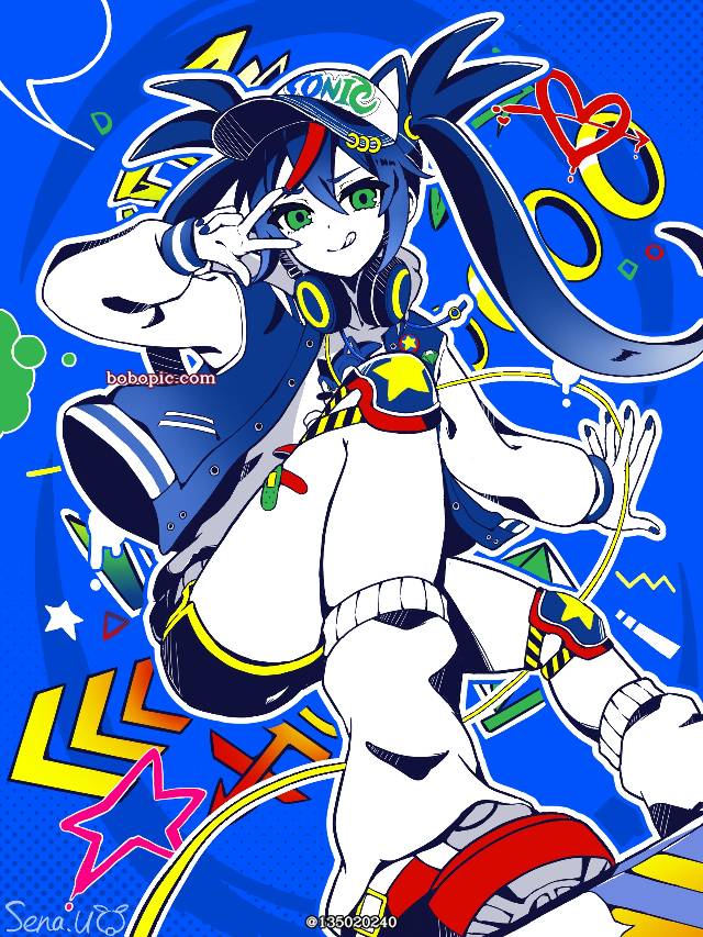 初音未来, 索尼克, vocaloid, Vocaloid, V家曲, Kairiki bear