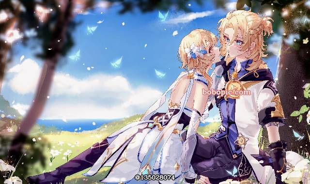 原神,荧,萤,阿贝多,雅儿贝德图片