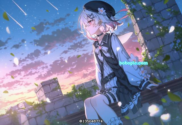 AI 画作, 女孩子, 萝莉, 魔法少女的魔女审判, Sakuraba Ema, 风景
