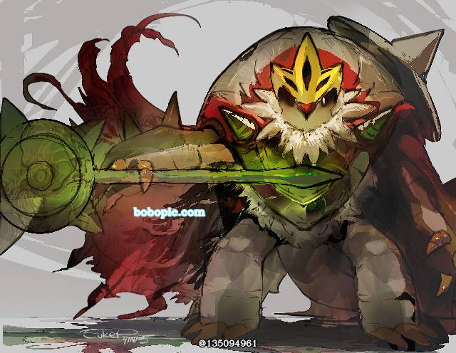 Chesnaught, Mega Evolution, 精灵宝可梦, 口袋妖怪, 厚涂
