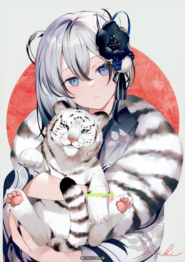 原创, 女孩子, tiger, 白虎