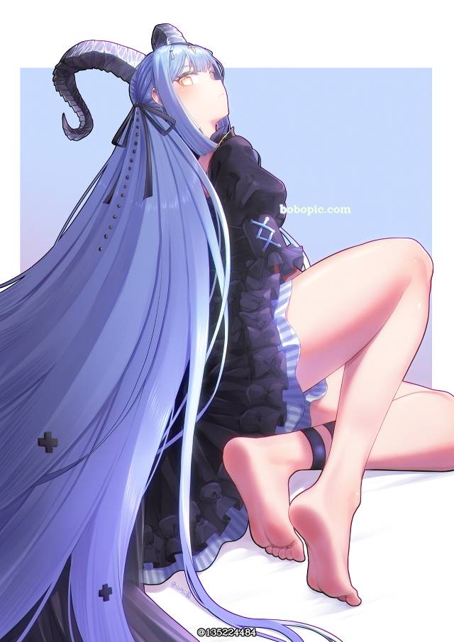 明日方舟, Arknights, Sakiko Togawa, 赤脚, 裸足脚底, 脚指, 着袜足底, 黑裤袜