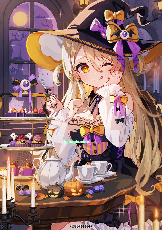 原创, 女孩子, witch, 万圣节