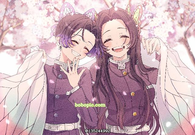胡蝶姐妹, 蝴蝶香奈惠, 蝴蝶忍, 鬼灭之刃, Demon Slayer: Kimetsu no Yaiba 1000+ bookmarks