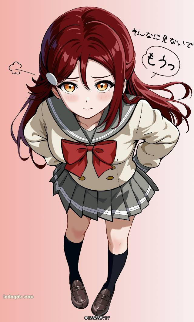 樱内梨子, LoveLive! Sunshine!!, 水手服, black socks, 乐福鞋, Lovelive100收藏