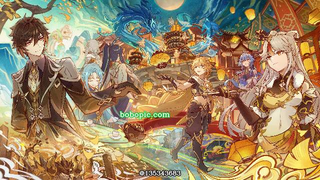 Genshin Impact, Aether (Genshin Impact), 钟离, Ningguang, Ganyu (Genshin Impact)