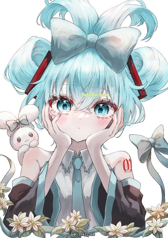 初音未来, 插画, 女孩子