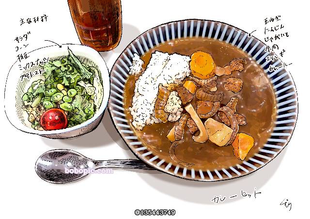 curry,pixiv食堂,咖喱,料理,食物图片