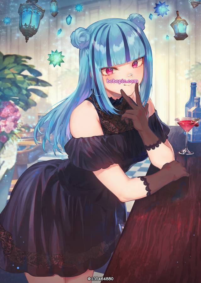 party dress, 原创, 女孩子, 原创100收藏, 黑色裙子, 原创1000users加入书籤