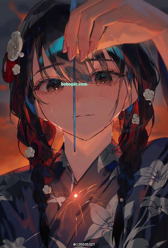 原创, 原创, 原创角色, 女孩子, 眼泪