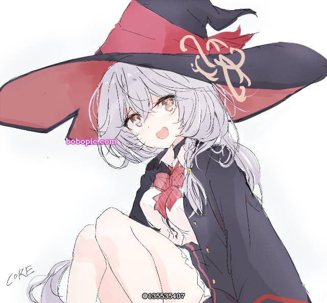 碧蓝档案, witch, 女孩子, 银发, 魔术师