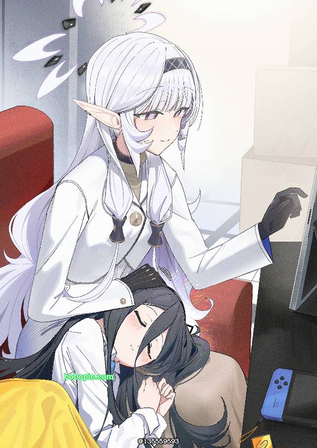 碧蓝档案, 明星日鞠, 精灵耳, 爱丽丝, lap pillow, Alice Tendou, Blue Archive 1000+ users