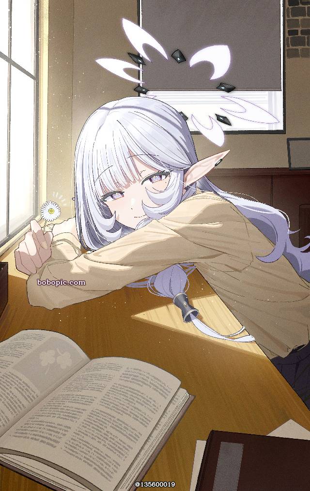 碧蓝档案, 明星日鞠, 精灵耳, casual clothes, Blue Archive 1000+ users