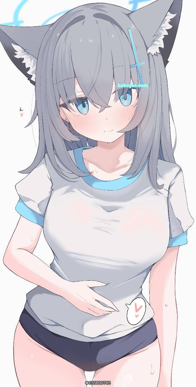碧蓝档案, Sunaookami Shiroko, gym uniform, 灯笼裤