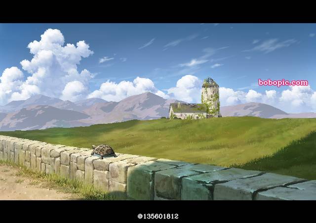 风景, background, 插画, 原创