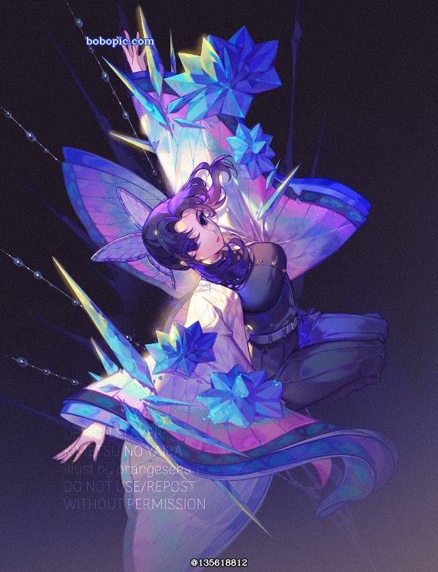 忍, Butterfly, 鬼灭之刃, 蝴蝶忍, Demon Slayer: Kimetsu no Yaiba 1000+ bookmarks