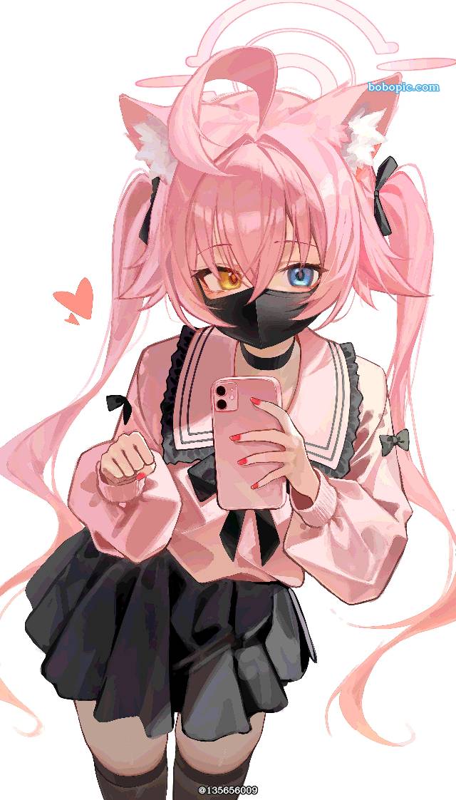 女孩子, Takanashi Hoshino, 碧蓝档案, Black Mask