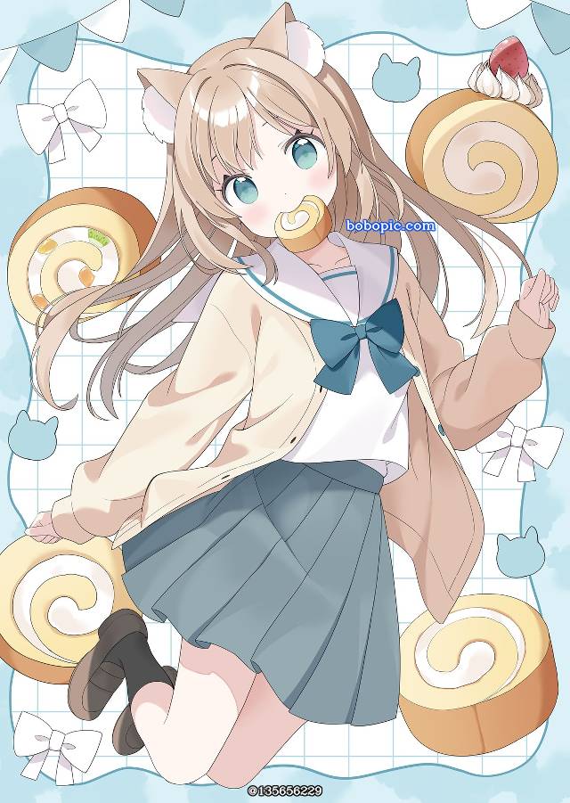 原创, uniform, 水手服, 兽耳