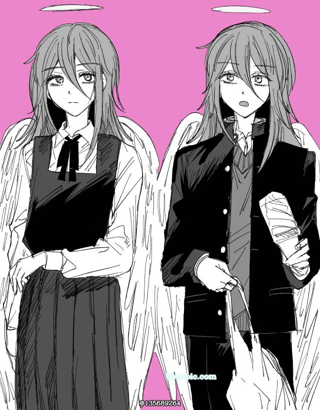 天使的恶魔, Aki/Angel Devil, female clothing