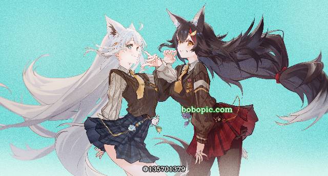 虚拟主播, Hololive, 白上吹雪, 大神澪, Virtual YouTuber 1000+ bookmarks, Fubuki/Mio