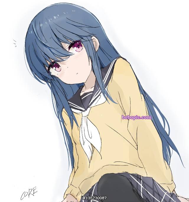 摇曳露营△, 志摩凛, hair down, 女孩子, 生日, uniform, young girl