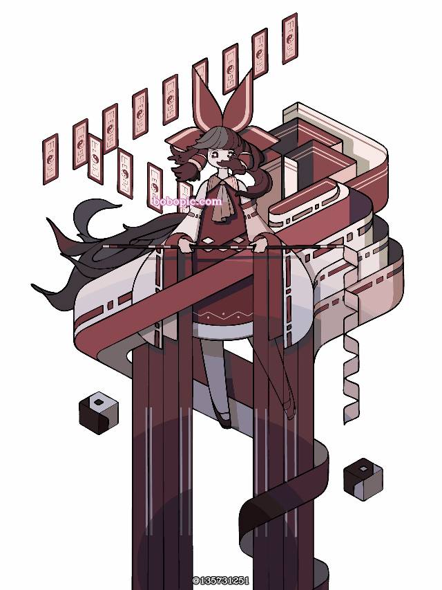 东方, 鼠绘, altered attire, 博丽灵梦, 东方Project, Touhou Project 100+ bookmarks, 东方Project250收藏