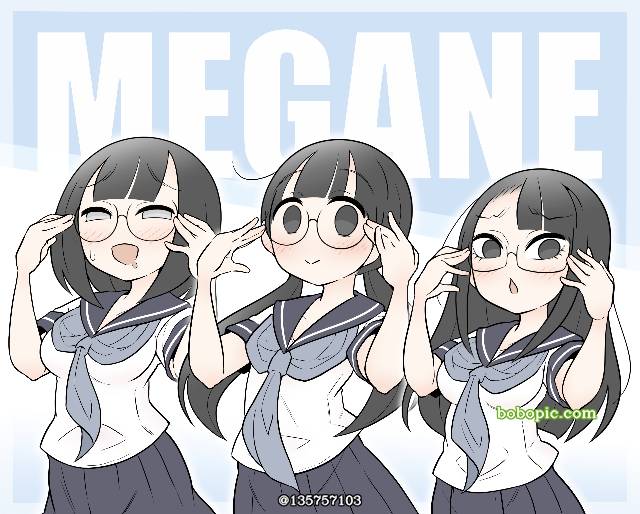 女孩子, 原创, 原创, young girl, 眼镜