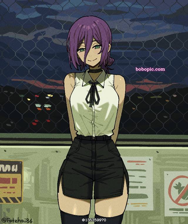 Reze, Chainsaw Man, 电锯人500收藏, purple hair