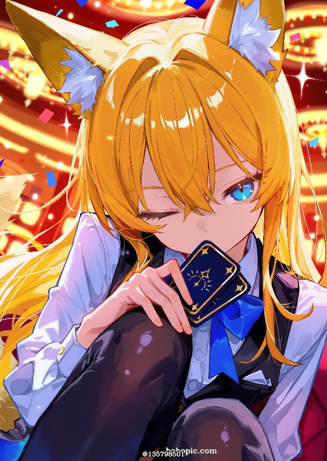 原创, 女孩子, 兽耳, 金发