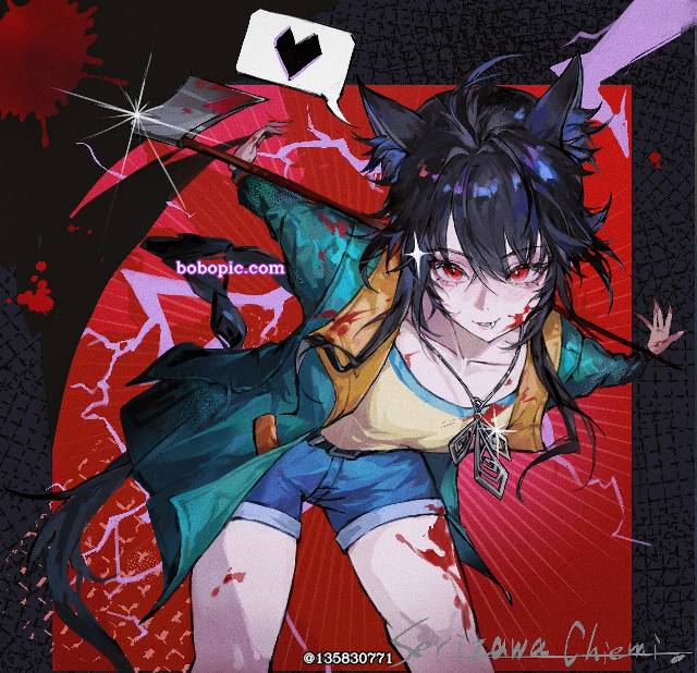 一张人狼村之谜,芹泽千枝实,芹泽千枝石,ragingloop,黑发绘画图片