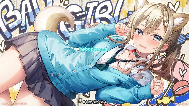 BAD GIRL, dog ears, end card