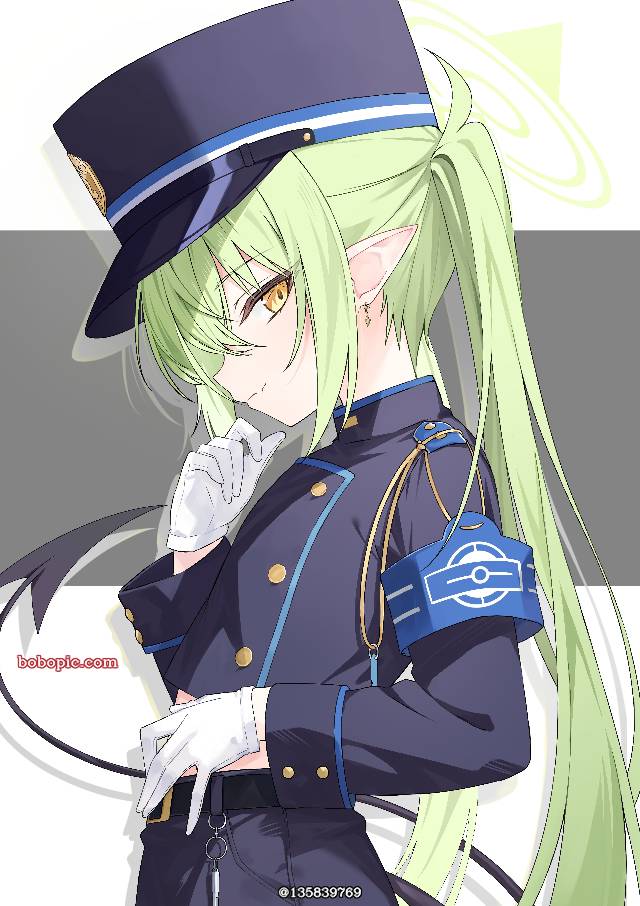 碧蓝档案, beautiful girl, 女孩子, 双马尾