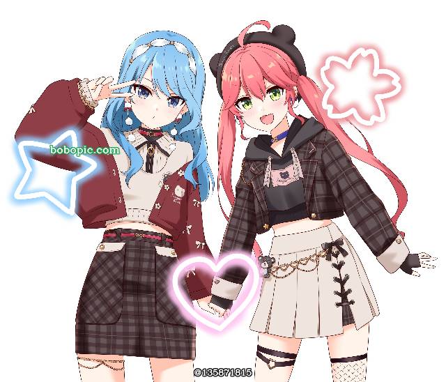 Suisei Hoshimachi, 樱巫女, Hololive, Hoshimachi Suisei fanart