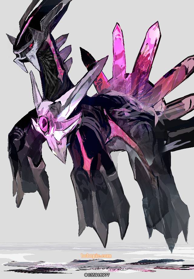 Dialga, Palkia, 精灵宝可梦, 口袋妖怪, 厚涂