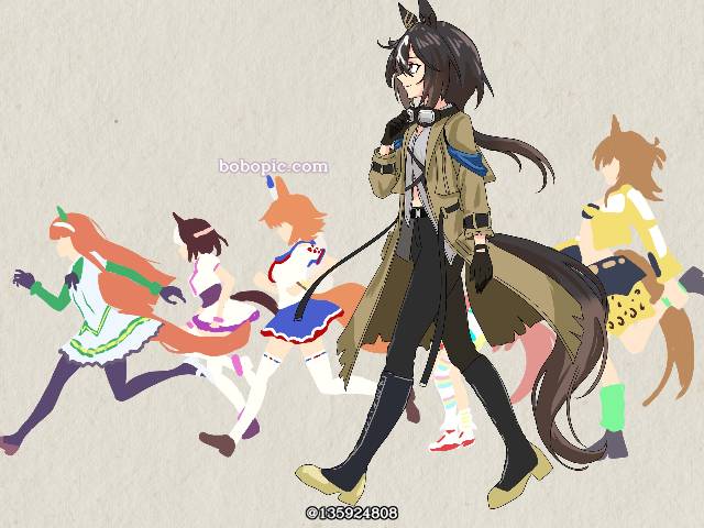 待兼福来,爱丽数码,特别周,腹部,赛马娘图片