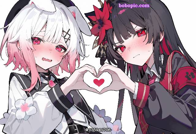 魔法少女的魔女审判, Sakuraba Ema, Mano mackerel, yuri, heart