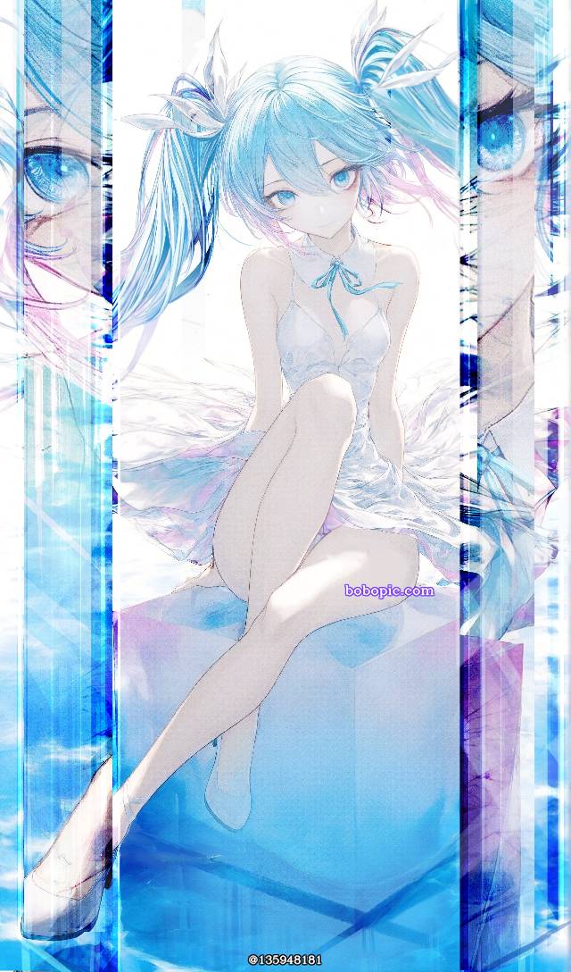 初音未来, transparency, Hatsune Miku, young girl