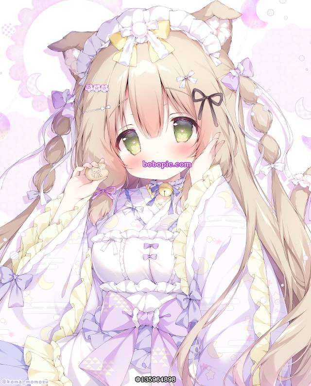 女孩子, 兽耳, kimono, Japanese lolita, 兽耳, 原创