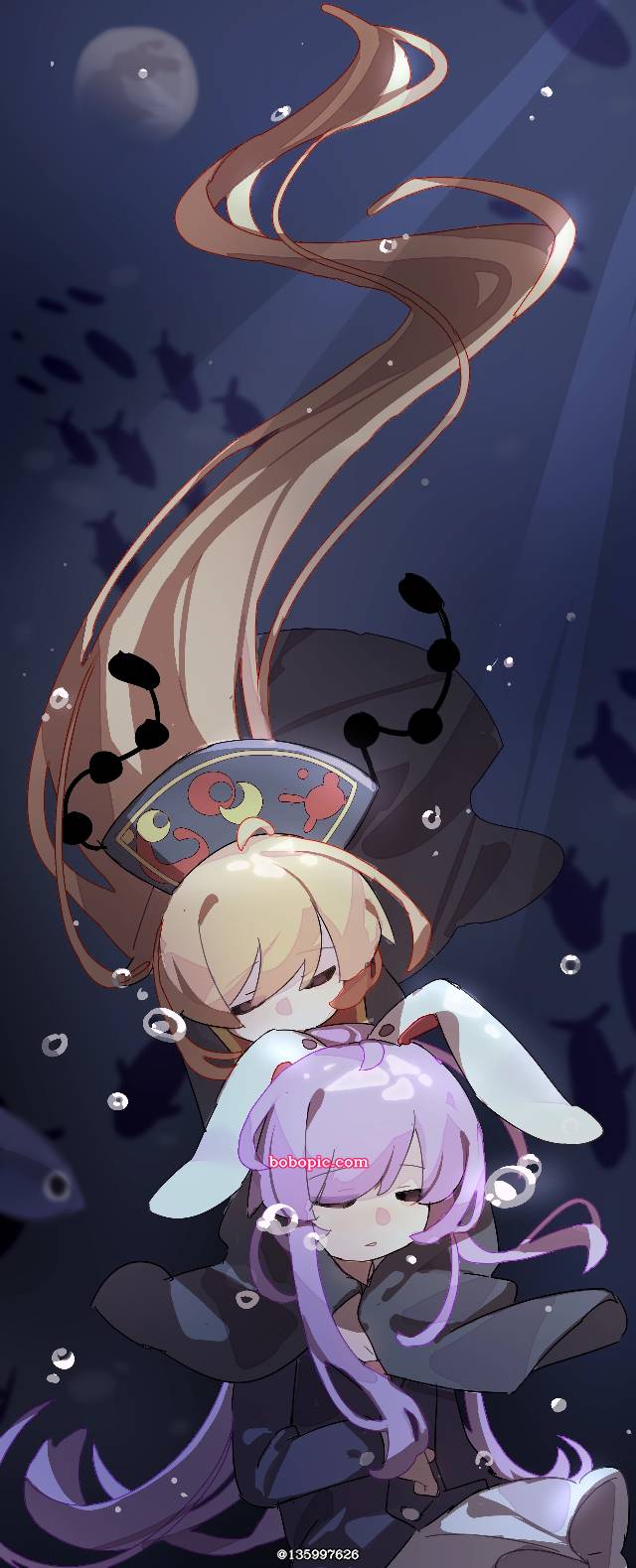 东方, 东方Project, 女孩子, 铃仙・优昙华院・因幡, 纯狐, Reisen Udongein Inaba/Junko