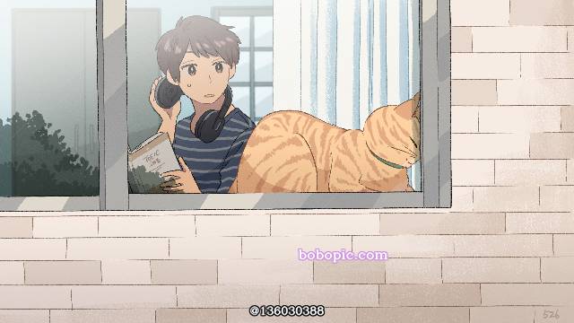 原创, 原创, 插画, cat, everyday life, hiding your head but keeping your bottom exposed