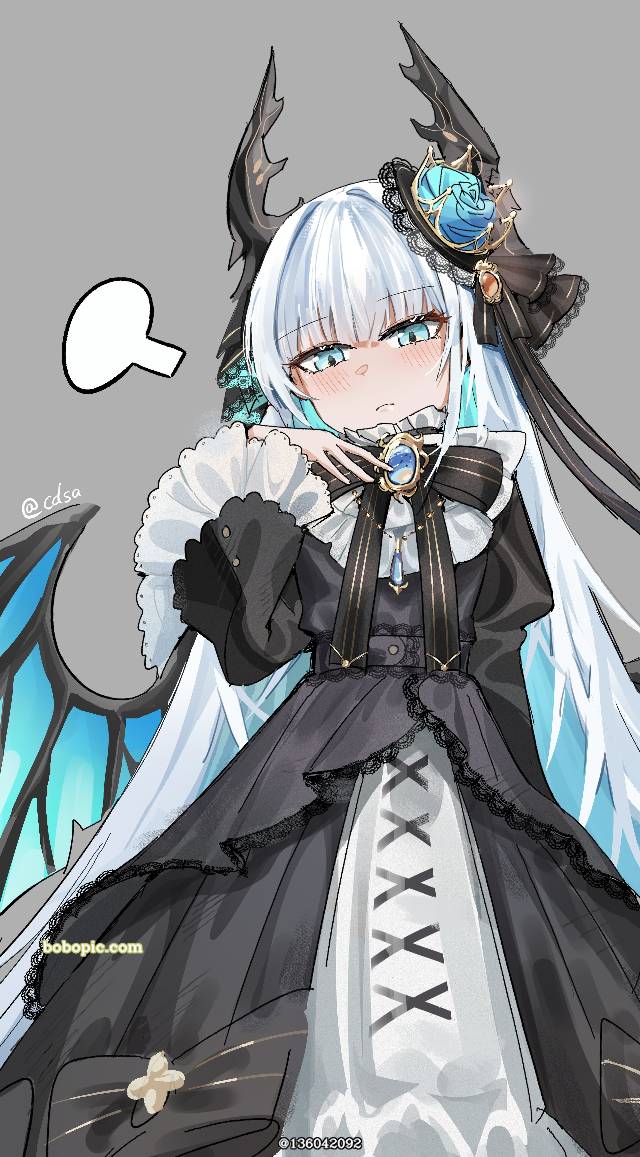 魔物娘, 闪耀星骑士, 银发, horned girl