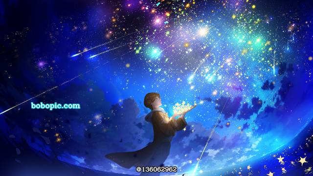 风景, background, starry sky, star, fantasy