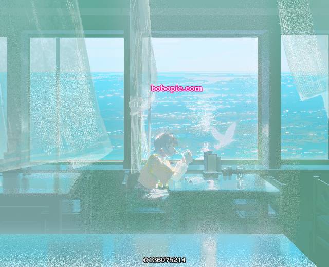 小女孩,色彩,风景图片