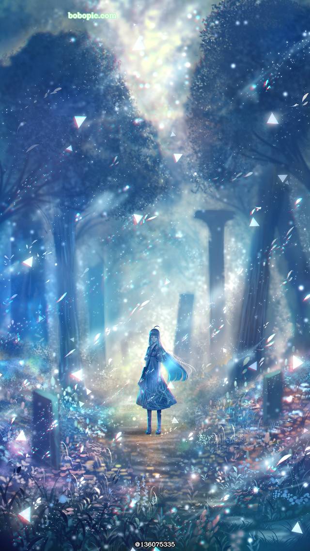 原创, 女孩子, 风景, forest
