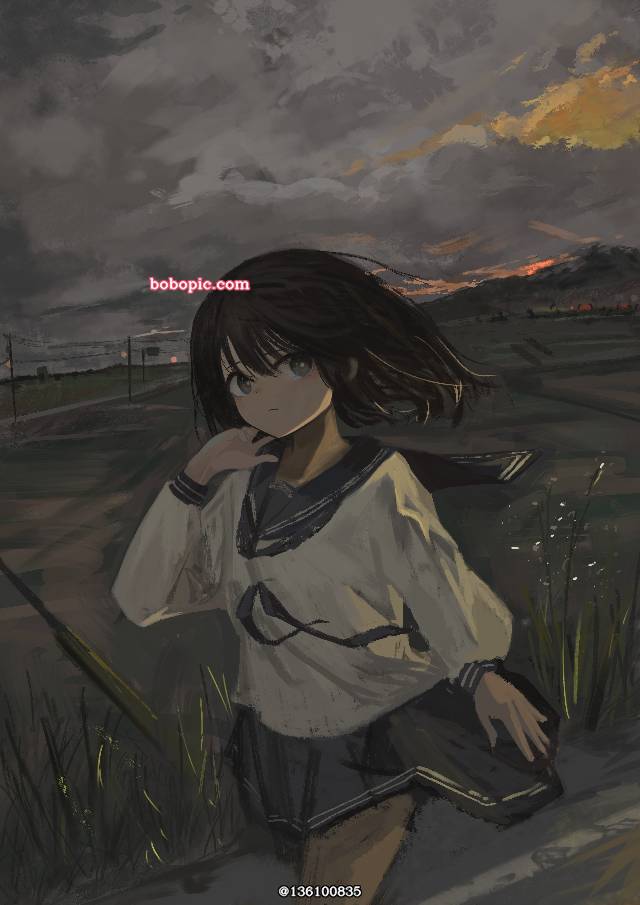 女孩子, 原创, young girl, 风景, uniform
