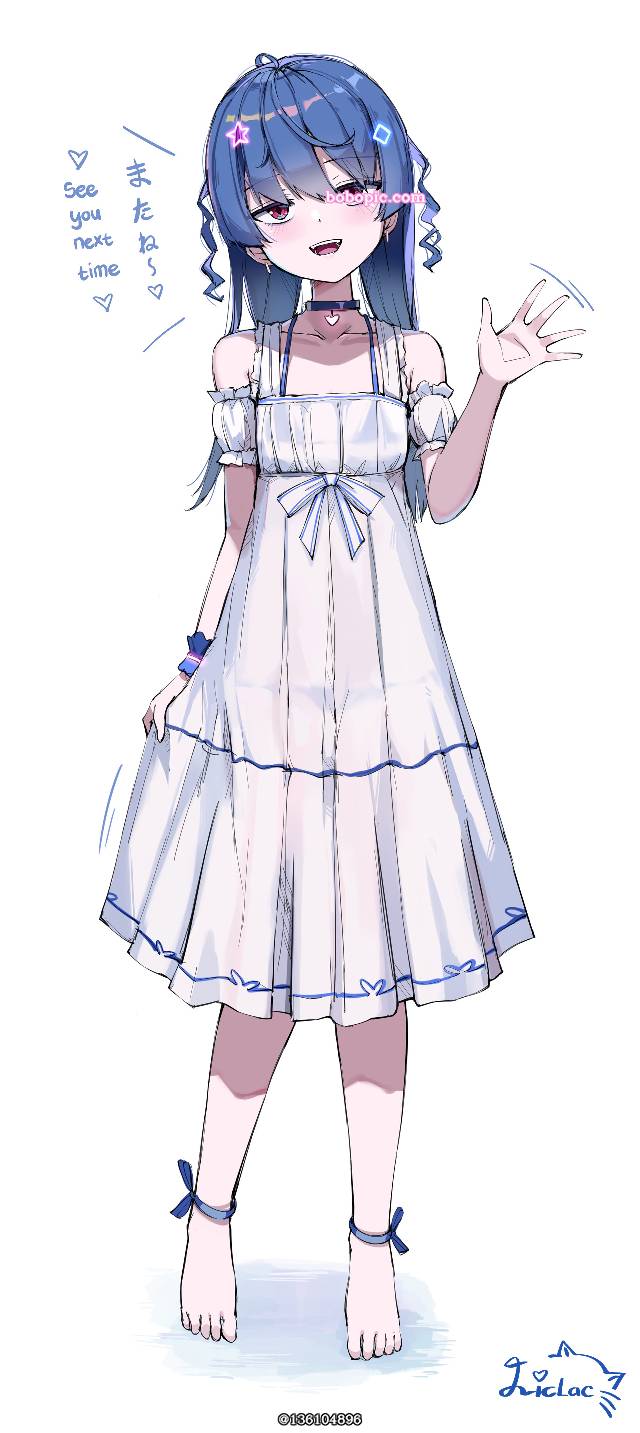 女孩子, 原创, 萝莉, 裙子, blue hair