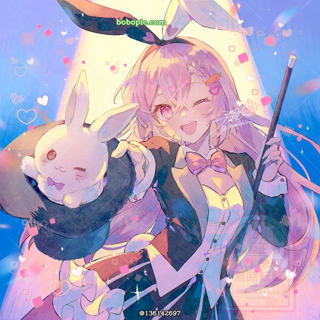 原创, 原创, 女孩子, 粉色头发, magician
