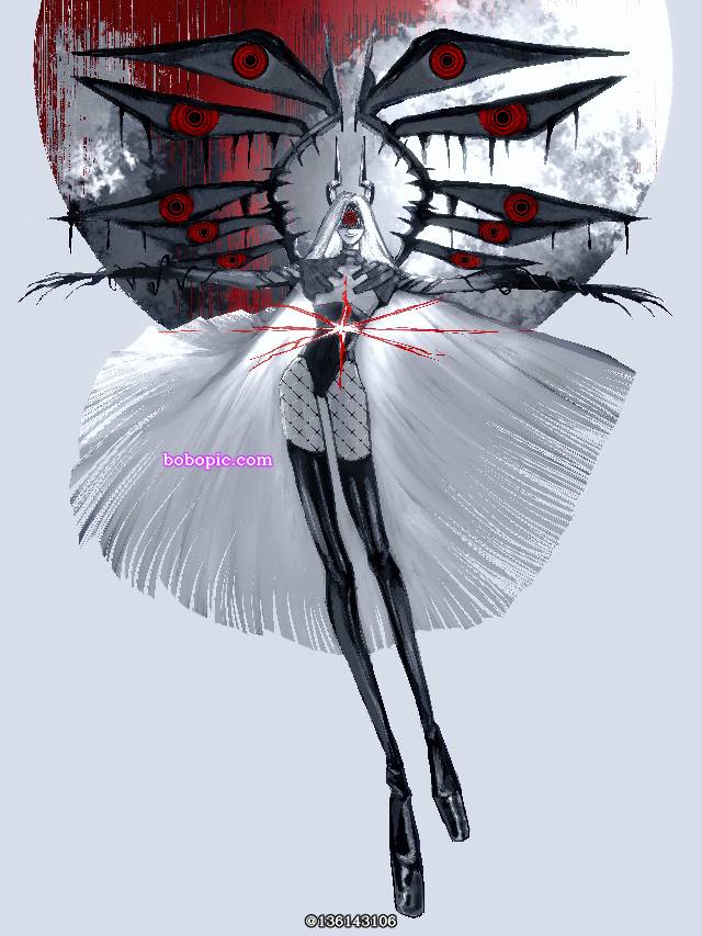 OC,恶魔,白发,非人类图片