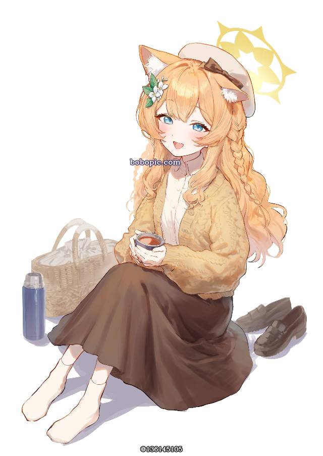 碧蓝档案, Mari Iochi, acrylic stand, fall fashion, Blue Archive 1000+ bookmarks